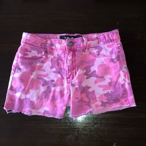 Pink camo shorts